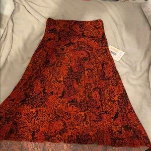 Red High Waisted Skirt